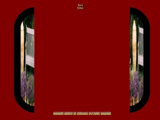 GARDEN BENCH IN CHICAGO BOTANIC GARDEN Nura Slides 