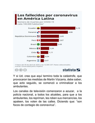 Bancos amedrentan a la poblacion peruana