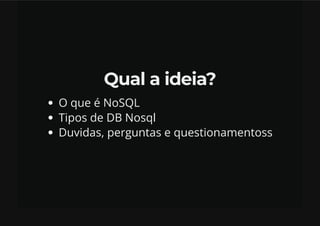 Bancos De Dados NoSQL