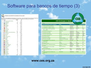 Software para bancos de tiempo (3)
www.ces.org.za
 