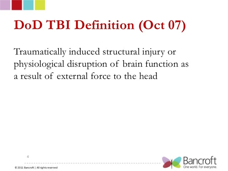 DoD TBI Definition (Oct 07)