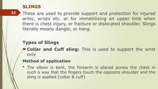 Dangle Method BANDAGES AND BANDAGING.pptx - ALAGBE OLUWATOSIN A. | PPTX