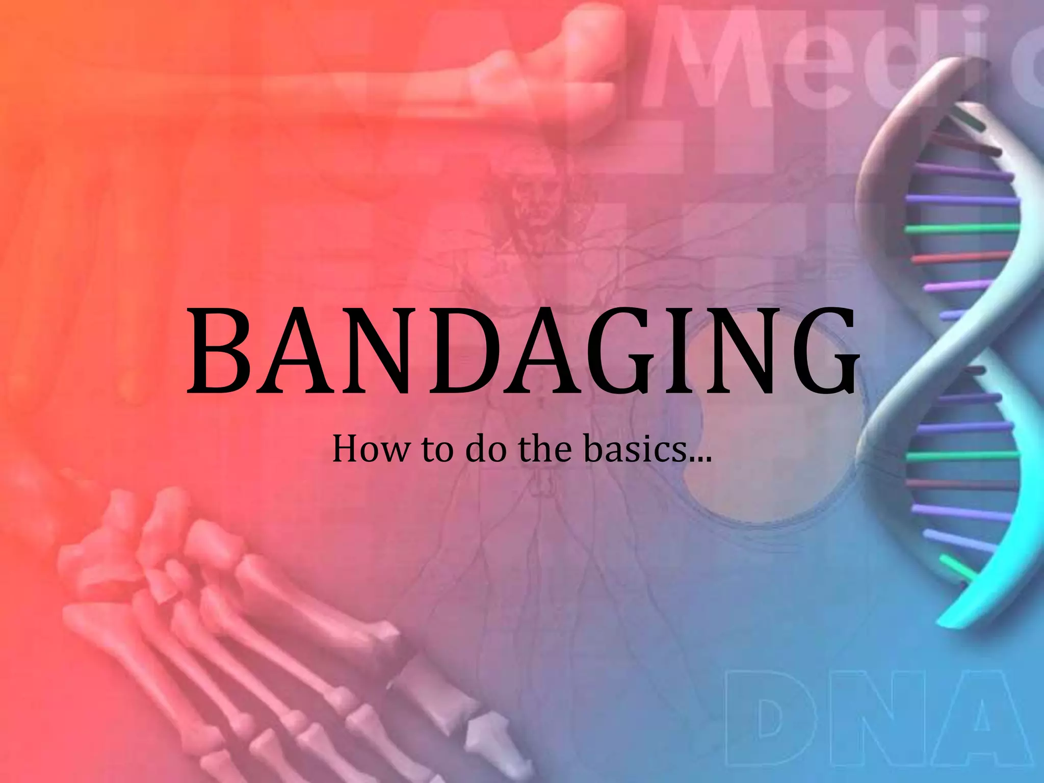 Bandaging and Splinting & Slings; Techniques and Types (Health Subject ...