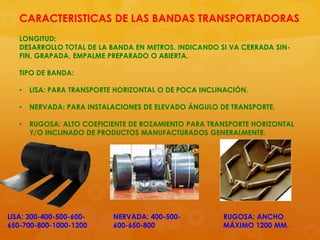 Bandas transportadoras | PPTX