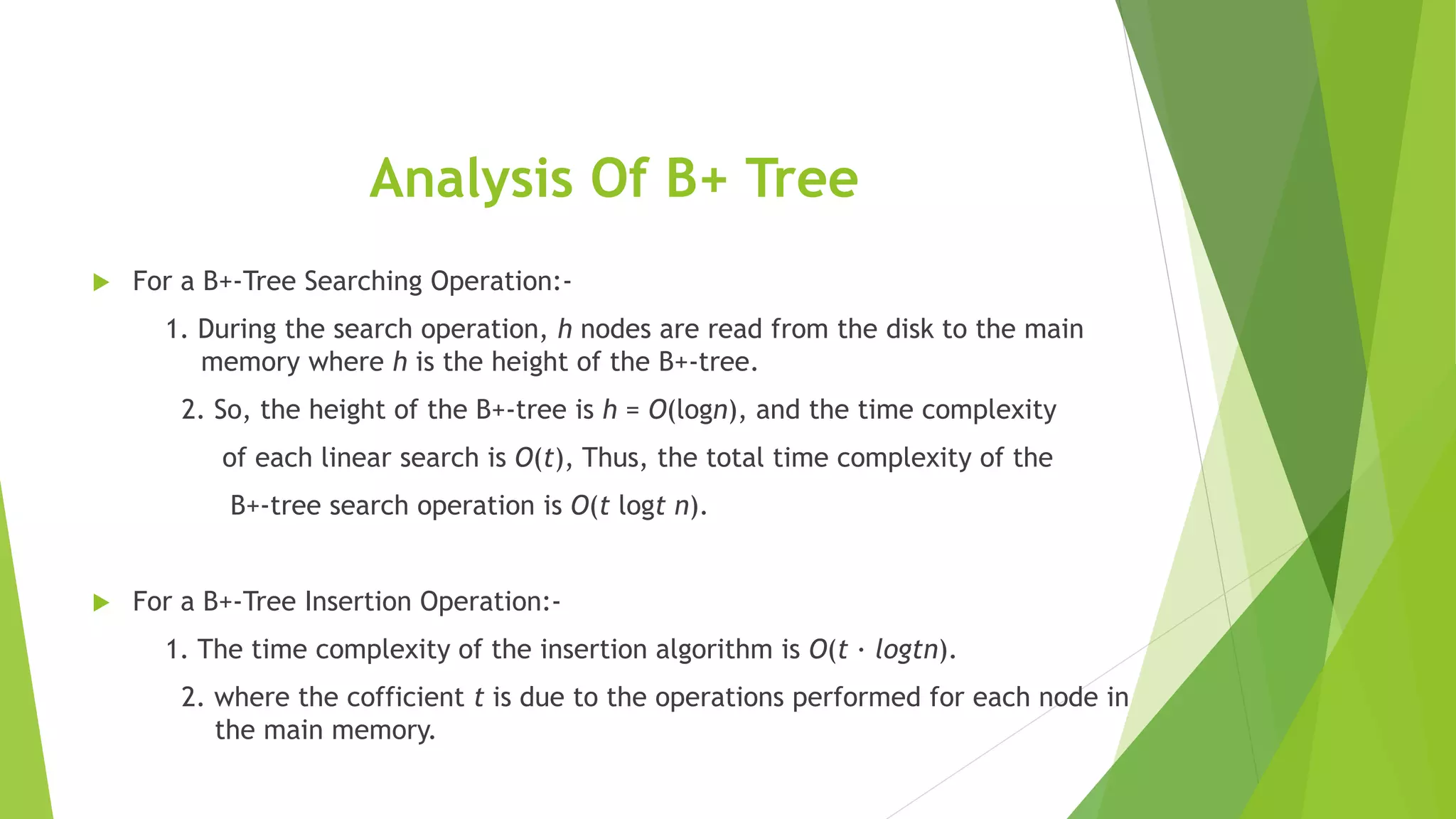 B and B+ tree | PPTX