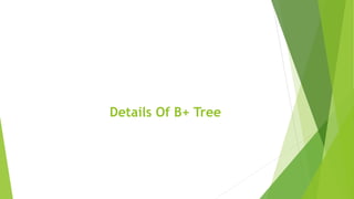 B and B+ tree | PPTX