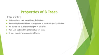 B and B+ tree | PPTX | Databases | Computer Software and Applications