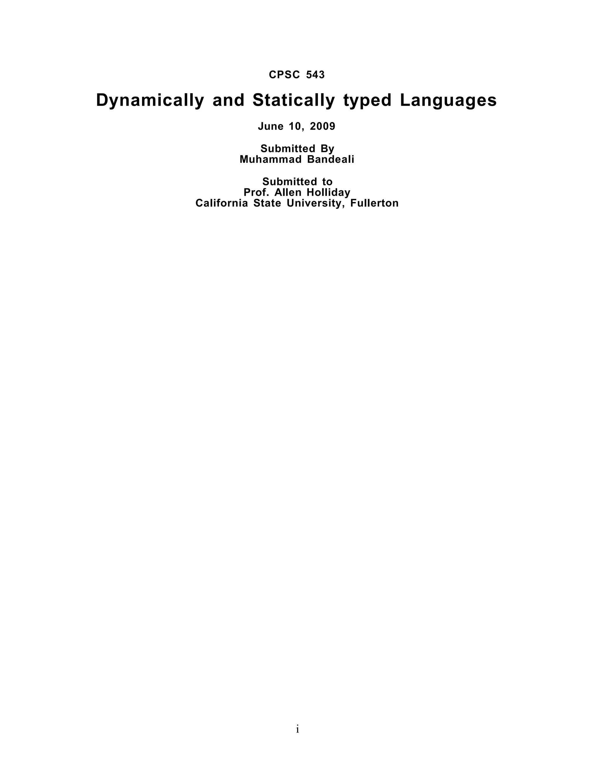 Maintenance of Dynamically vs. Statically typed Languages