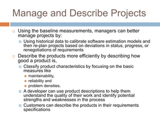 SOFTWARE MEASUREMENT ESTABLISHING A SOFTWARE MEASUREMENT PROCESS