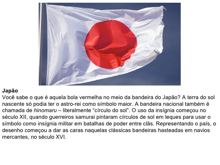 Porque A Bandeira Do Japão é Branca E Vermelha