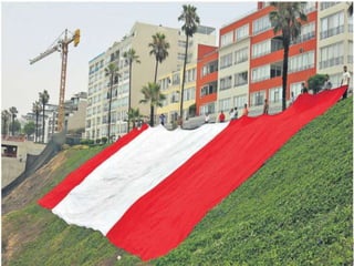 Bandera peruana costa verde
