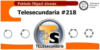 Poblado Miguel Alemán

Telesecundaria #218
 