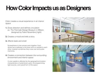 Independent Study: The Psychology of Color in an Interior Space | PDF