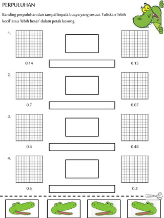 latihan banding perpuluhan tahun 3 matematik