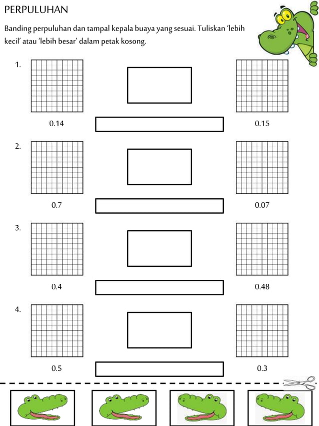 latihan banding perpuluhan tahun 3 matematik