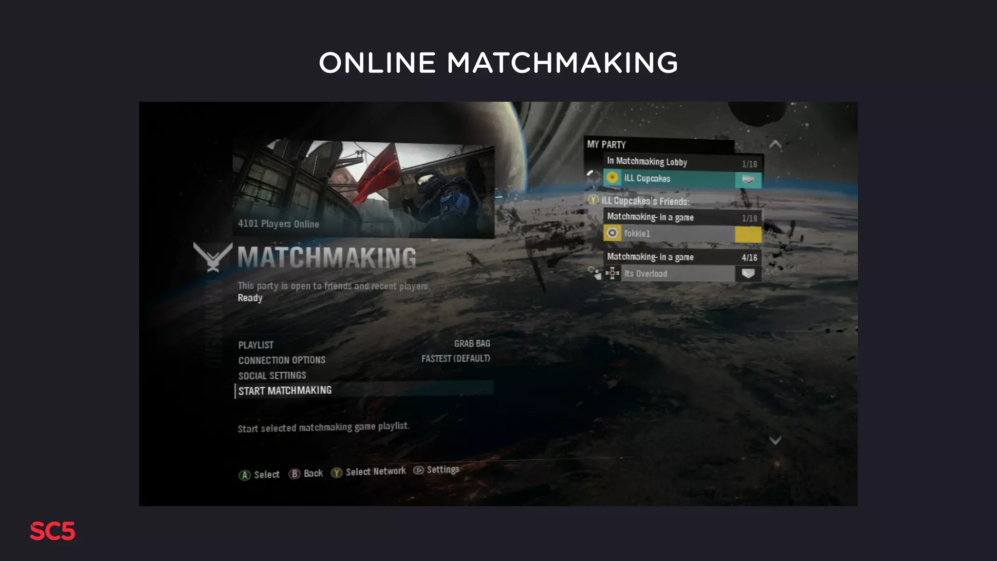 ONLINE MATCHMAKING
 
