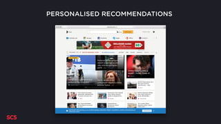 PERSONALISED RECOMMENDATIONS
 