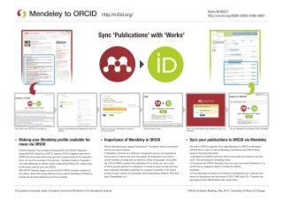 Mendeley to ORCID