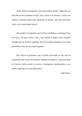 Bando  Alarconiano 2009