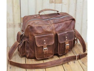 Bandolera vintage flight bag leather messenger men's bags shoulder bag bolso de cuero marrón