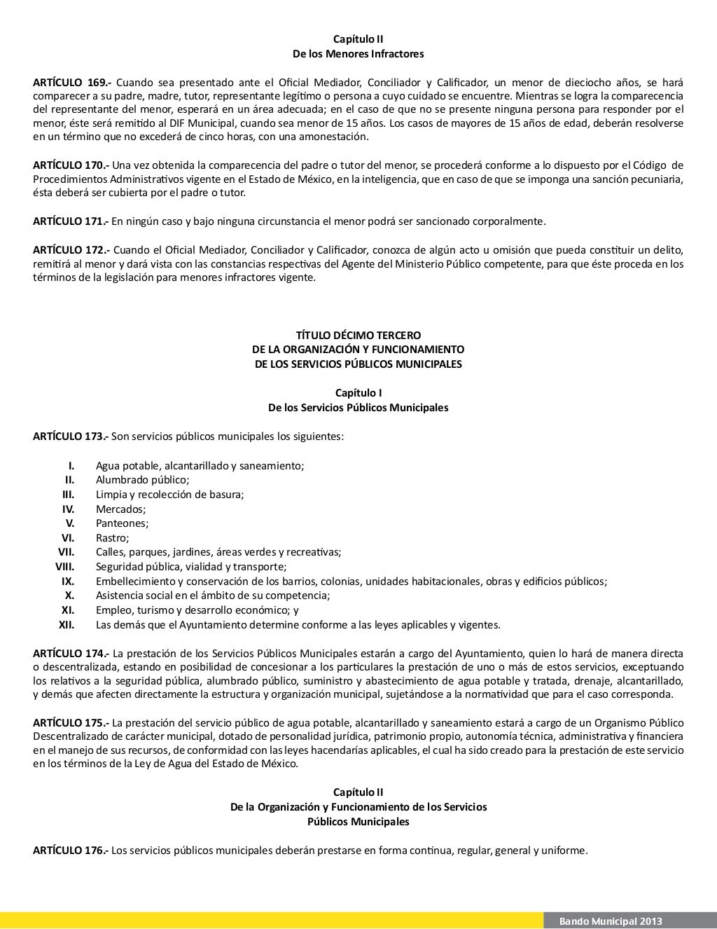 Bando Municipal 2013