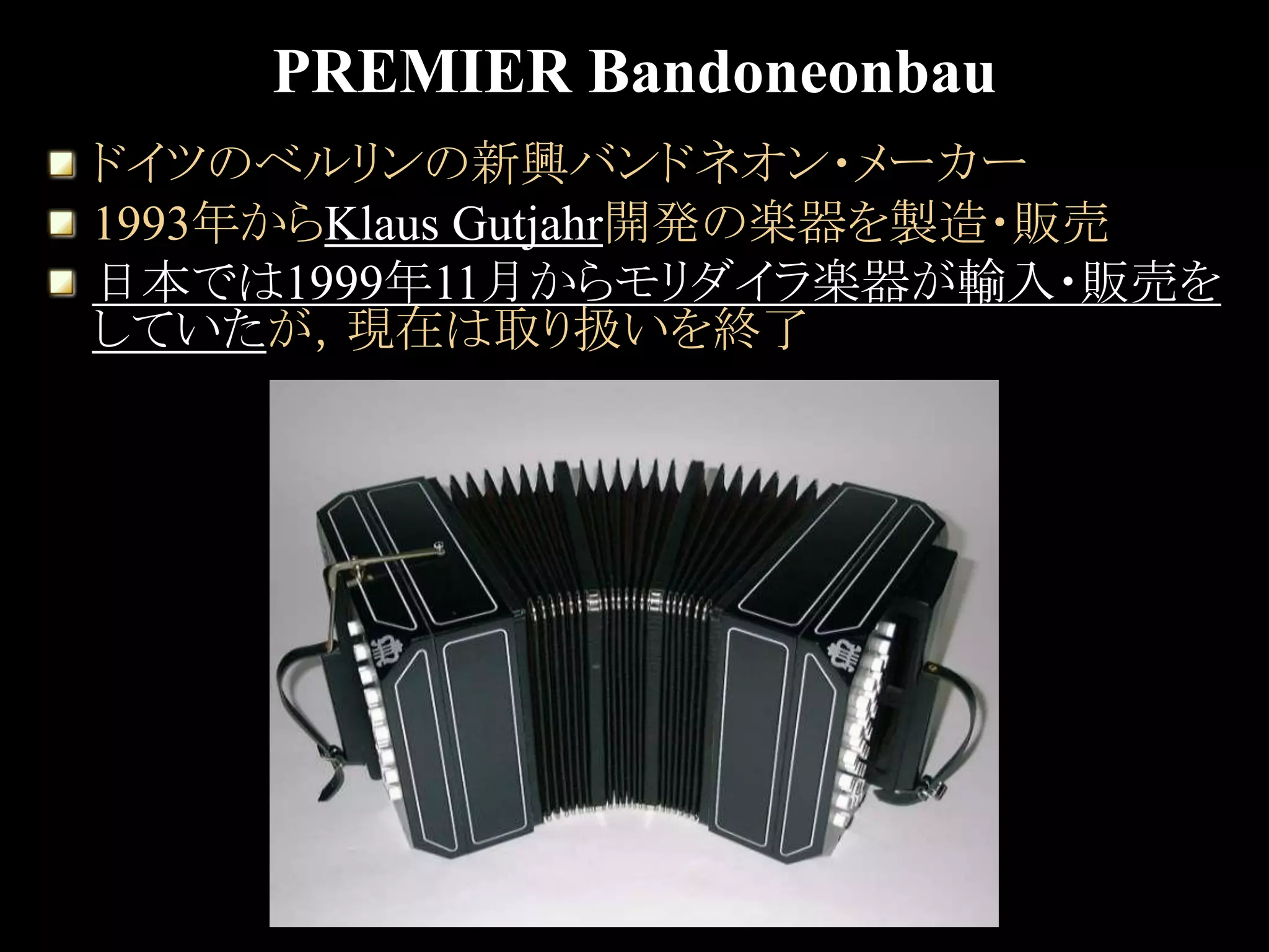 バンドネオン ELA Ernst Louis Arnold 楽器 神の耳”を持つバンドネオン