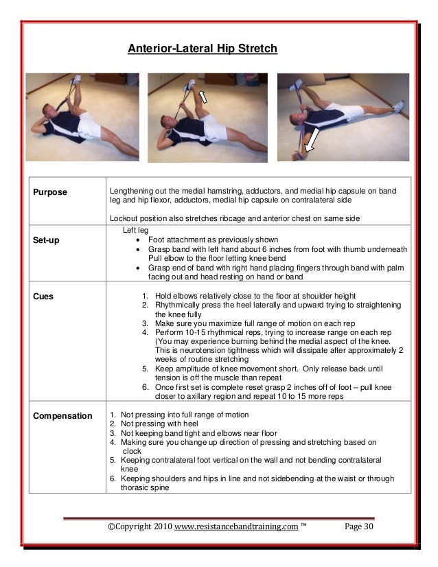 Band Stretching For Baseball Players