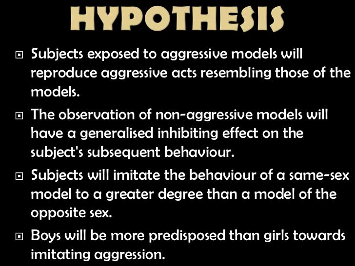 ️ Transmission of aggression through imitation of aggressive models