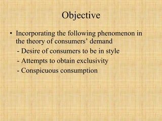 Bandwagon, Snob And Veblen Effects In The[1] | PPT