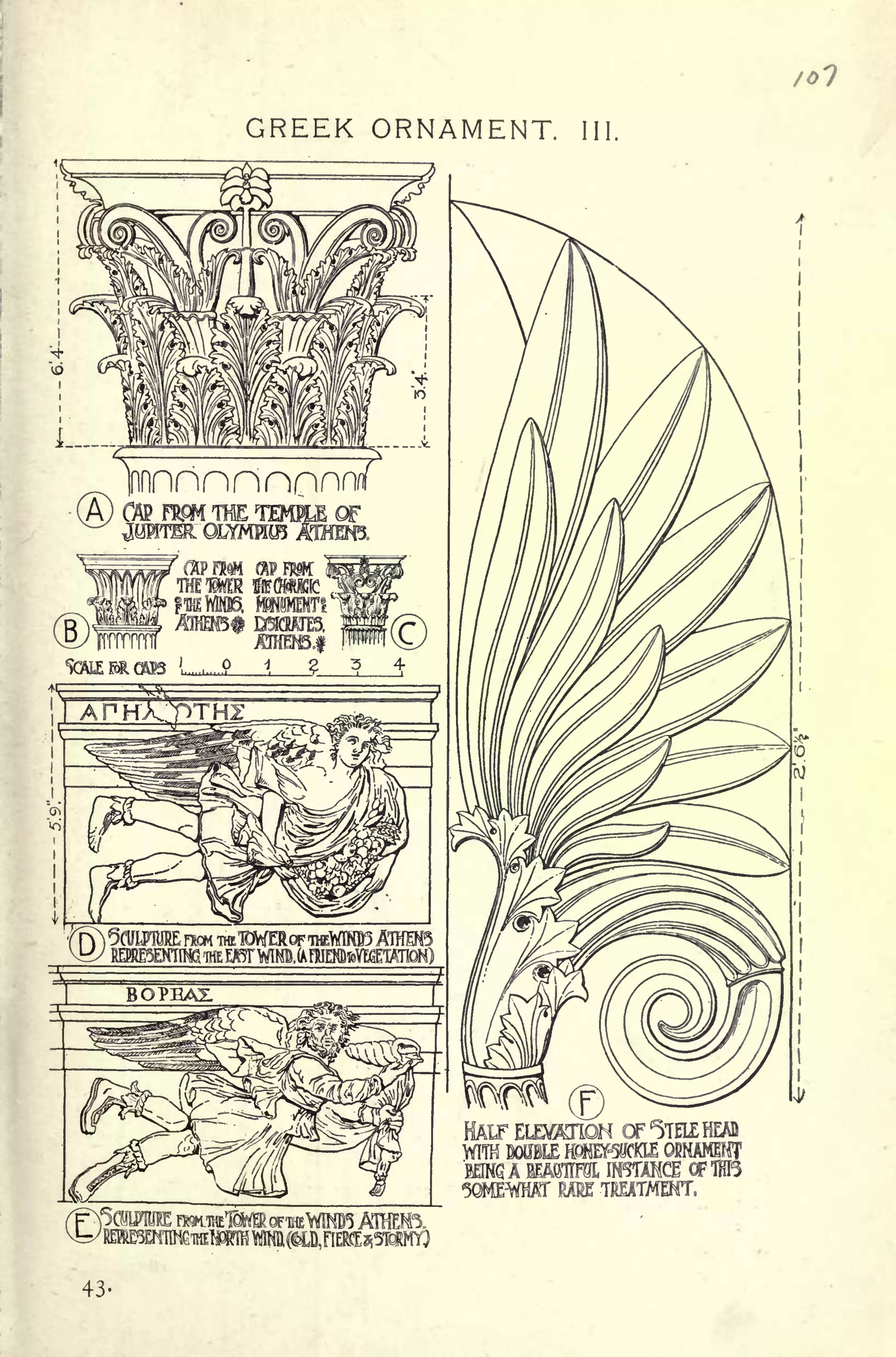 GREEK ORNAMENT.
IflRnnnnnnnnrf
(A) 0$ F^EHEJPMIfi OF
THE TWER fflfQMKK!
M8MIMT!
AlHEfB^ MOITO.
SSr^
.9 1 ? 3 4-
HALF ELEY^noN OF^TELEHEAD
WITH MfBLE KUDraKIM OfiNAMEHT
'mm A mmm IN^TAMCE OF TO
50MEWAT MKE TRMTMENT,
43-
 