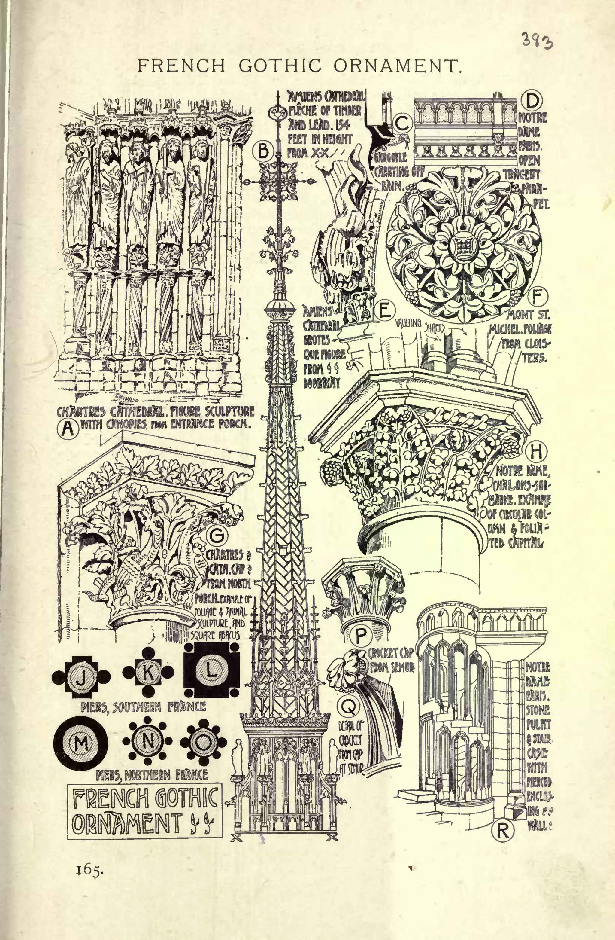 FRENCH GOTHIC ORNAMENT.
A-4L,
165.
 