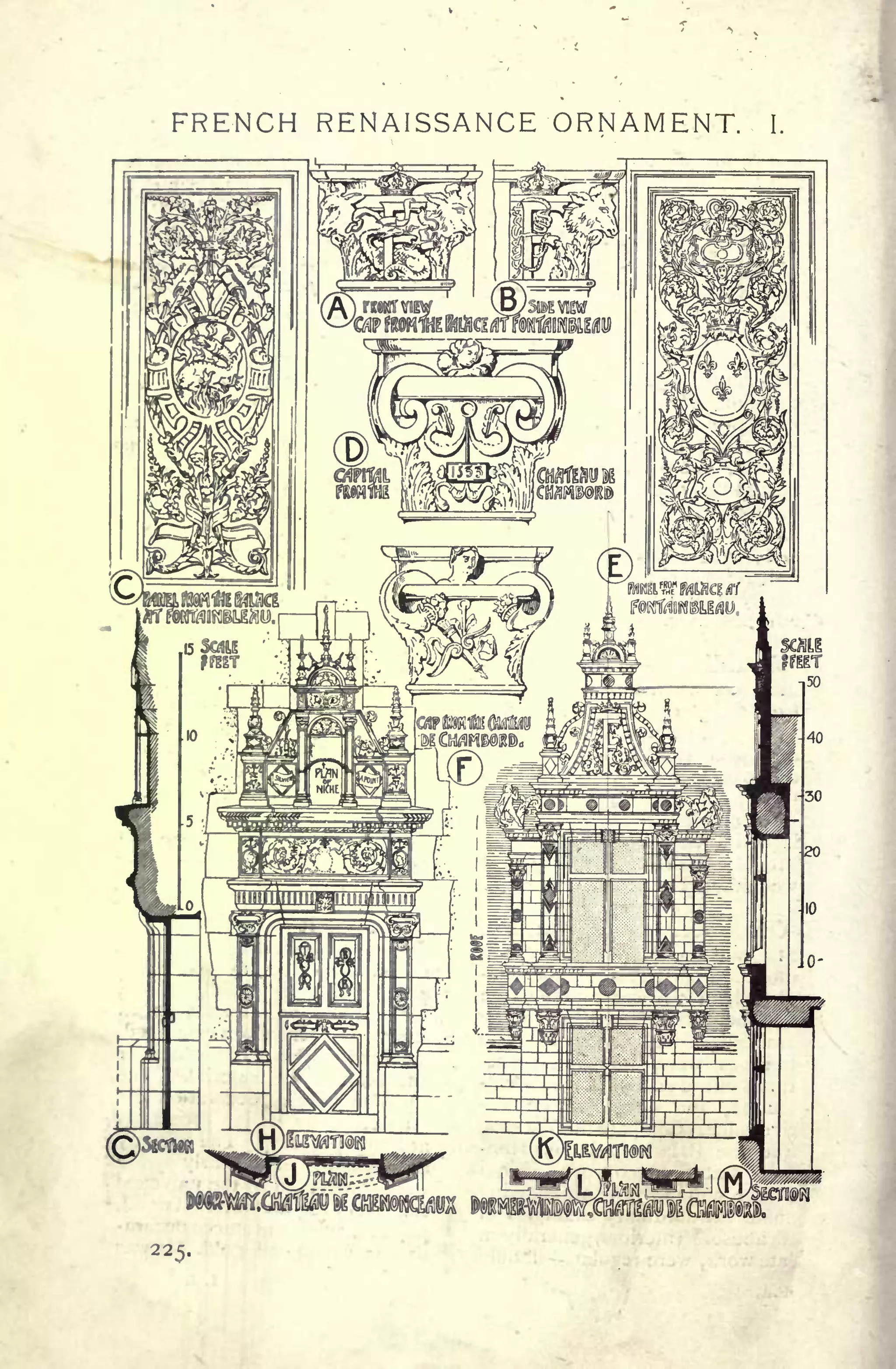FRENCH RENAISSANCE ORNAMENT. I,
225.
 