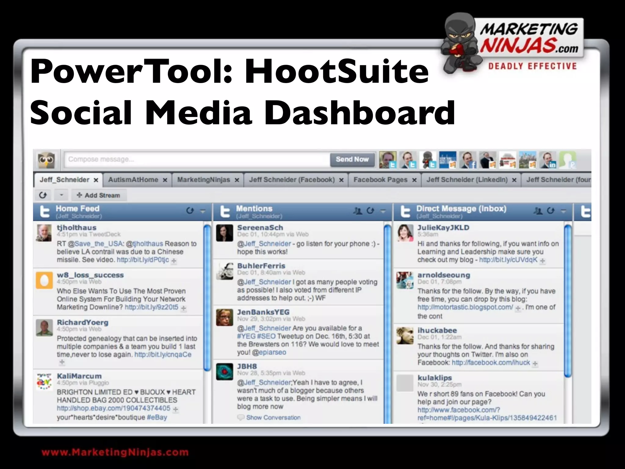 PowerTool: HootSuite
Social Media Dashboard
 