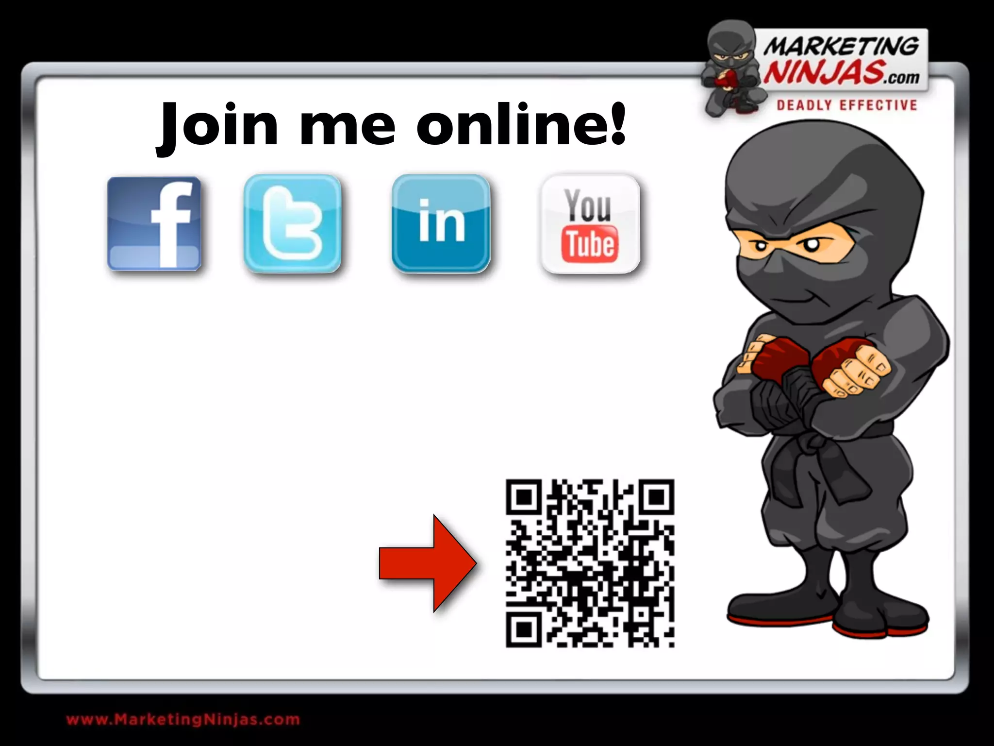 Join me online!
 