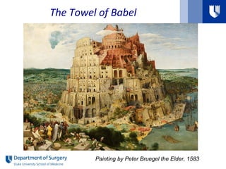 The Towel of Babel
Painting by Peter Bruegel the Elder, 1583
 