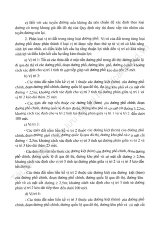 nd

.v

n

e) Đối với các tuyến đường nếu không đủ tiêu chuẩn để xác định theo loại
đường có trong khung giá đất đô thị của Quy định này thì được xếp vào nhóm các
tuyến đường còn lại .
2. Phân loại vị trí đất trong từng loại đường phố: Vị trí của đất trong từng loại
đường phố được phân thành 4 loại vị trí được xếp theo thứ tự từ vị trí có khả năng
sinh lợi cao nhất, có đ iều kiện kết cấu hạ tầng thuận lợi nhất đến vị trí có khả năng
sinh lợi và điều kiện kết cấu hạ tầng kém thuận lợi:

fe

la

a) Vị trí 1: Tất cả các thửa đất ở mặt tiền đường phố trong đô thị: đường quốc lộ
đi qua đô thị và các đường phố, đoạn đường phố, đường khu phố, đườn g ô phố; k hoảng
cách xác định cho vị trí 1 tính từ mặt tiếp giáp với đường phố kéo dài đến 25 mét.

ca

b) Vị trí 2:

u

trữ

tạ
i

ht

tp
://

- Các thửa đất nằm liền kề vị trí 1 thuộc các đường kiệt (hẻm) của đường phố
chính, đoạn đường phố chính, đường quốc lộ qua đô thị, đư ờng khu phố và có mặt cắt
đường < 2,5m; khoảng cách xác định cho vị trí 2 tính tại đường phân giữa vị trí 1 và
vị trí 2 kéo dài thêm 25 mét.
- Các thửa đất mặt tiền thuộc các đường kiệt (hẻm) của đường phố chính, đoạn
đường phố chính, đường quốc lộ đi qua đô thị, đường khu phố và có mặt cắt đường  2,5m;
khoảng cách xác định cho vị trí 2 tính tại đường phân giữa vị trí 1 và vị trí 2 đến dưới
100 mét.

lư

c) Vị trí 3:

il

iệ

u

nà

y

đư

ợc

- Các thửa đất nằm liền kề vị trí 2 thuộc các đường kiệt (hẻm) của đường phố
chính, đoạn đường phố chính, đường quốc lộ qua đô thị, đường khu phố và c ó mặt cắt
đường < 2,5m; khoảng cách xác định cho vị trí 3 tính tại đường phân giữa vị trí 2 và
vị trí 3 kéo dài thêm 25 mét.
- Các thửa đất mặt tiền thuộc các đường kiệt (hẻm) của đường phố chính, đoạ n đường
phố chính, đường quốc lộ đi qua đô thị, đường khu phố và có mặt cắt đường  2,5m;
khoảng cách xác định cho vị trí 3 tính tại đường phân giữa vị trí 2 và vị trí 3 kéo đến
hết đường.

Tà

- Các thửa đất nằm liền kề vị trí 2 thuộc các đường kiệt của đường kiệt (hẻm)
của đường phố chính, đoạn đường phố chính, đường quốc lộ qua đô thị, đường khu
phố và có mặt cắt đường  2,5m; khoảng cách xác định cho vị trí 3 tính từ đường
phân vị trí 2 kéo dài tiếp theo đến dưới 100 mét.
d) Vị trí 4:
- Các thửa đất nằm liền kề vị trí 3 thuộc các đường kiệt (hẻm) của đường phố
chính, đoạn đường phố chính, đường quốc lộ qua đô thị, đường khu phố và có mặt cắt

 