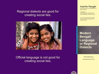 Bangaldesh Regional Dialects