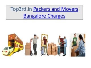 Top3rd.in Packers and Movers
Bangalore Charges
 