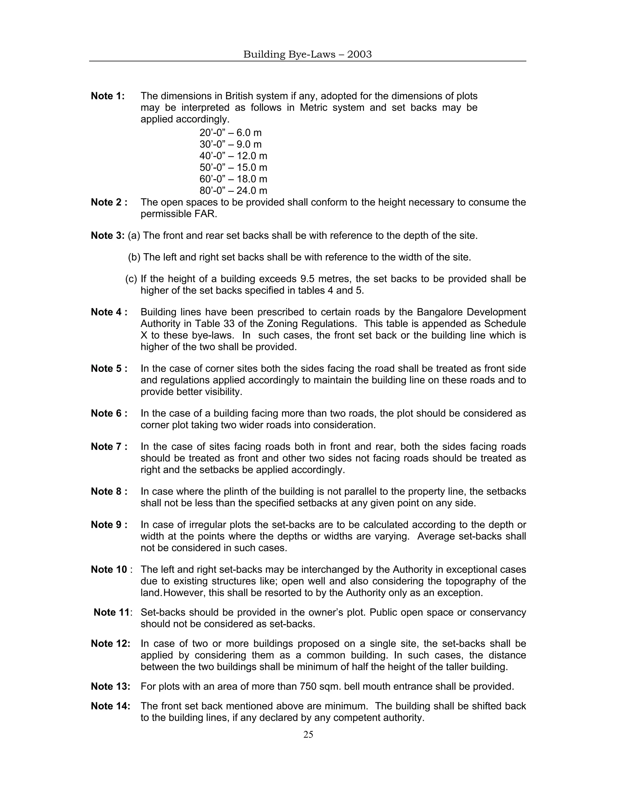 Bangalore building-byelaws- 2003 | PDF