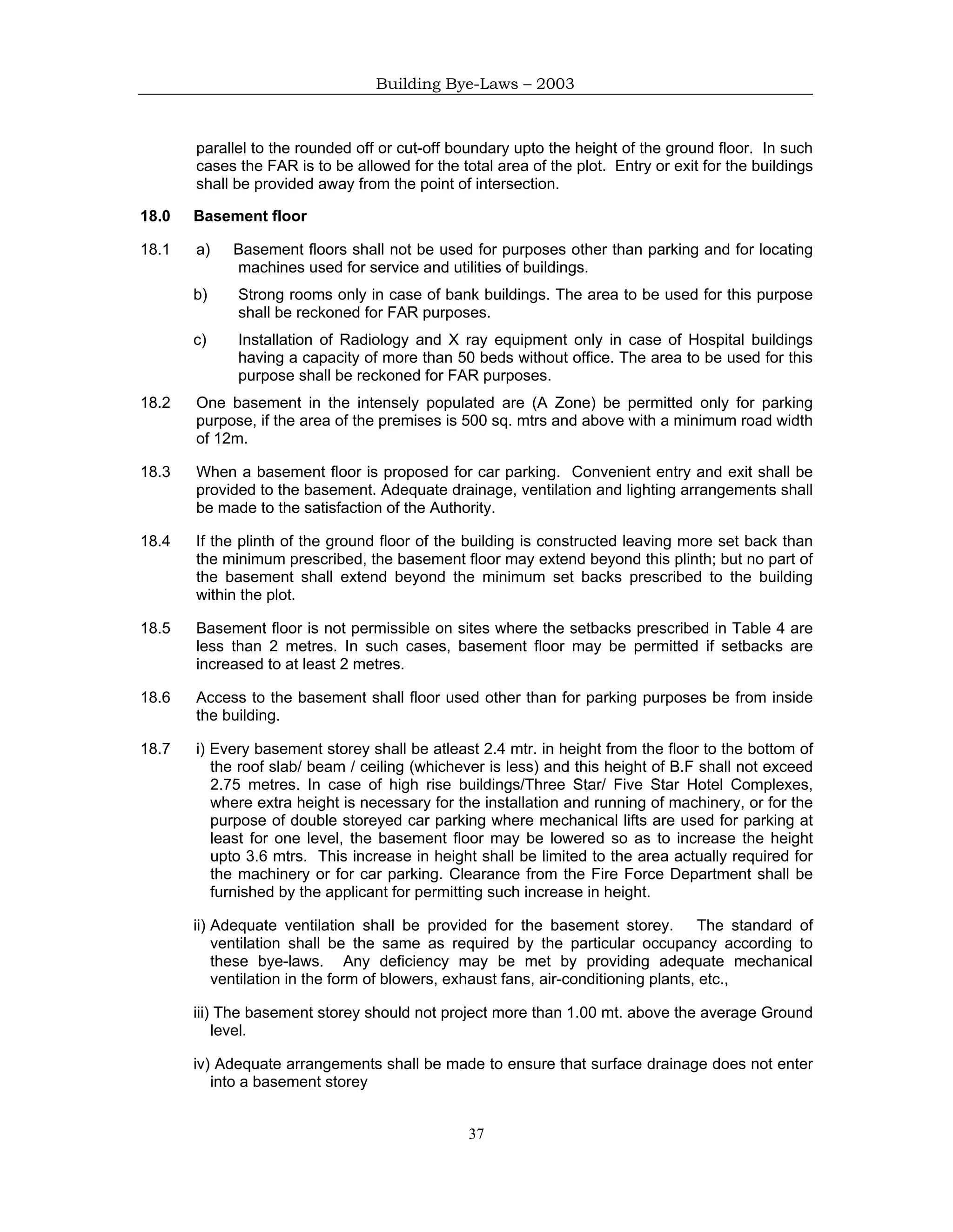 Bangalore building-byelaws- 2003 | PDF