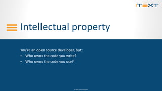 Open source: an introduction to IP and Legal