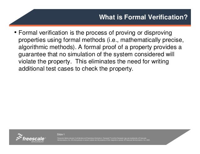 What Is Formal Design Verification? – NPZGU