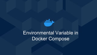 Introduction to Docker Compose | Docker Intermediate Workshop | PDF