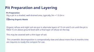 Indore Pit Method Bangalore PPT.pptx about pit method of composting from course SSAC-353 ...