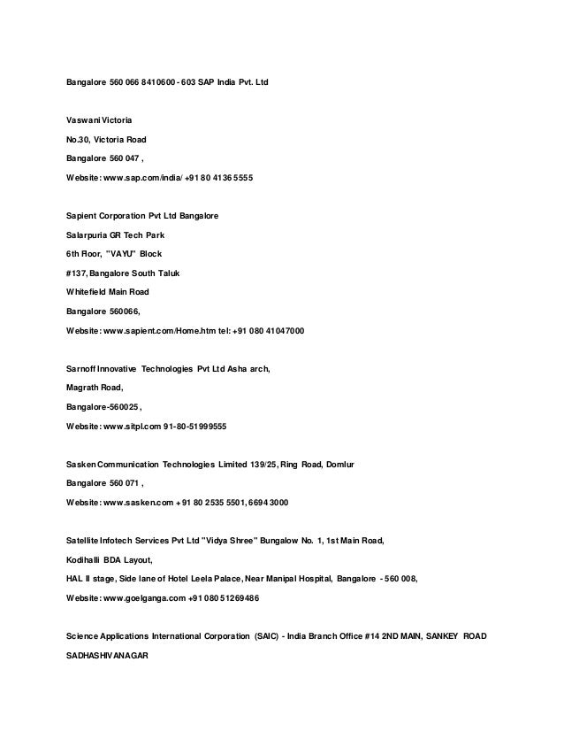 At Road Software India Pvt Ltd Company