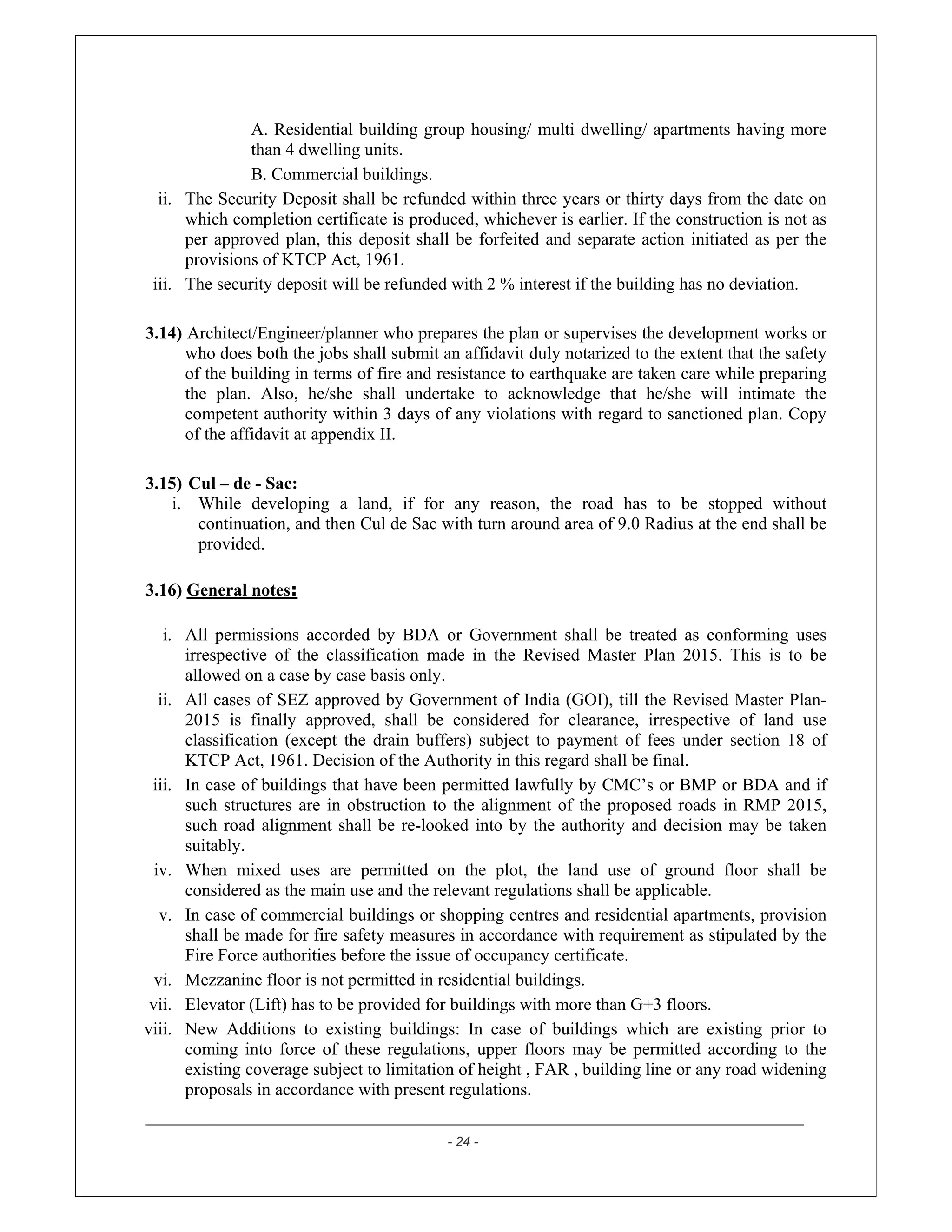 Bangalore zoning regulations | PDF