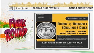 SILCHAR QUIZ FEST 2023 BONG E BHARAT QUIZ
 