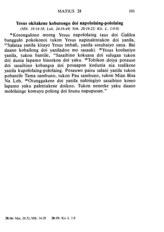 Banggai bible   new testament