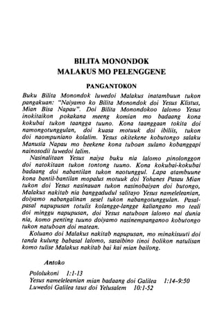 Banggai bible   new testament