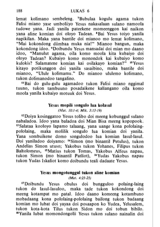 Banggai bible   new testament